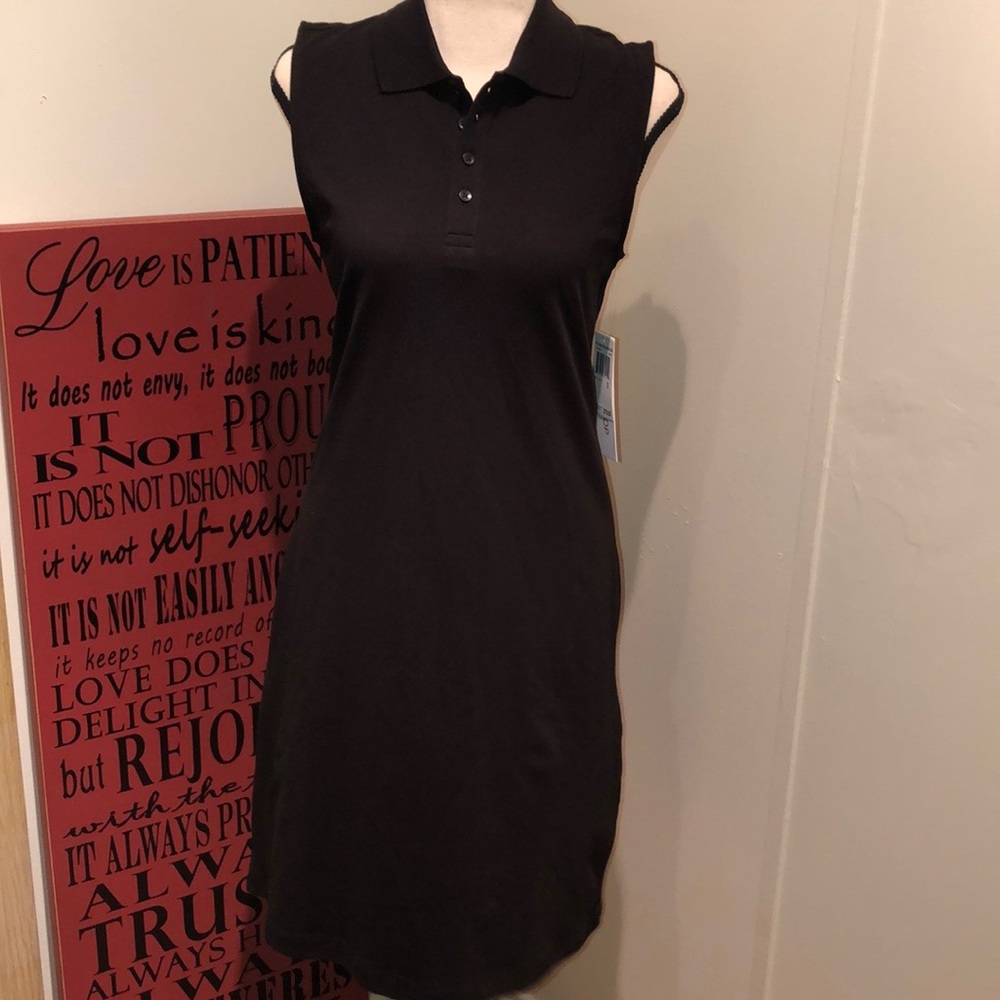 Workshop Dresses NWT SM BLACK sleeveless collar